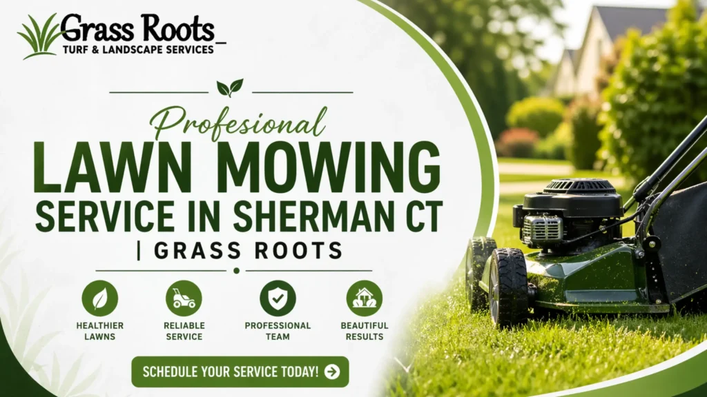 Professional Lawn Mowing Service in Sherman CT | Grass Roots